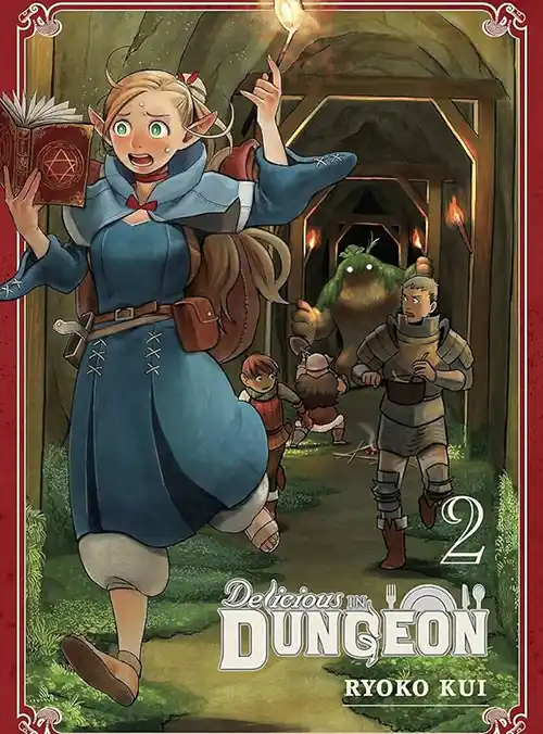Dungeon Meshi anime giapponese cover